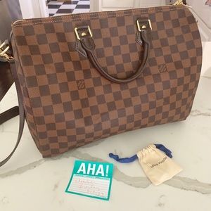 NEW Louis Vuitton Speedy Bandouliere 35, Authentic